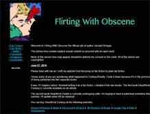 Tablet Screenshot of flirtingwithobscene.com